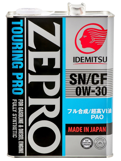 Масло моторное IDEMITSU ZEPRO TOURING PRO 0W-30 Синтетическое 4 