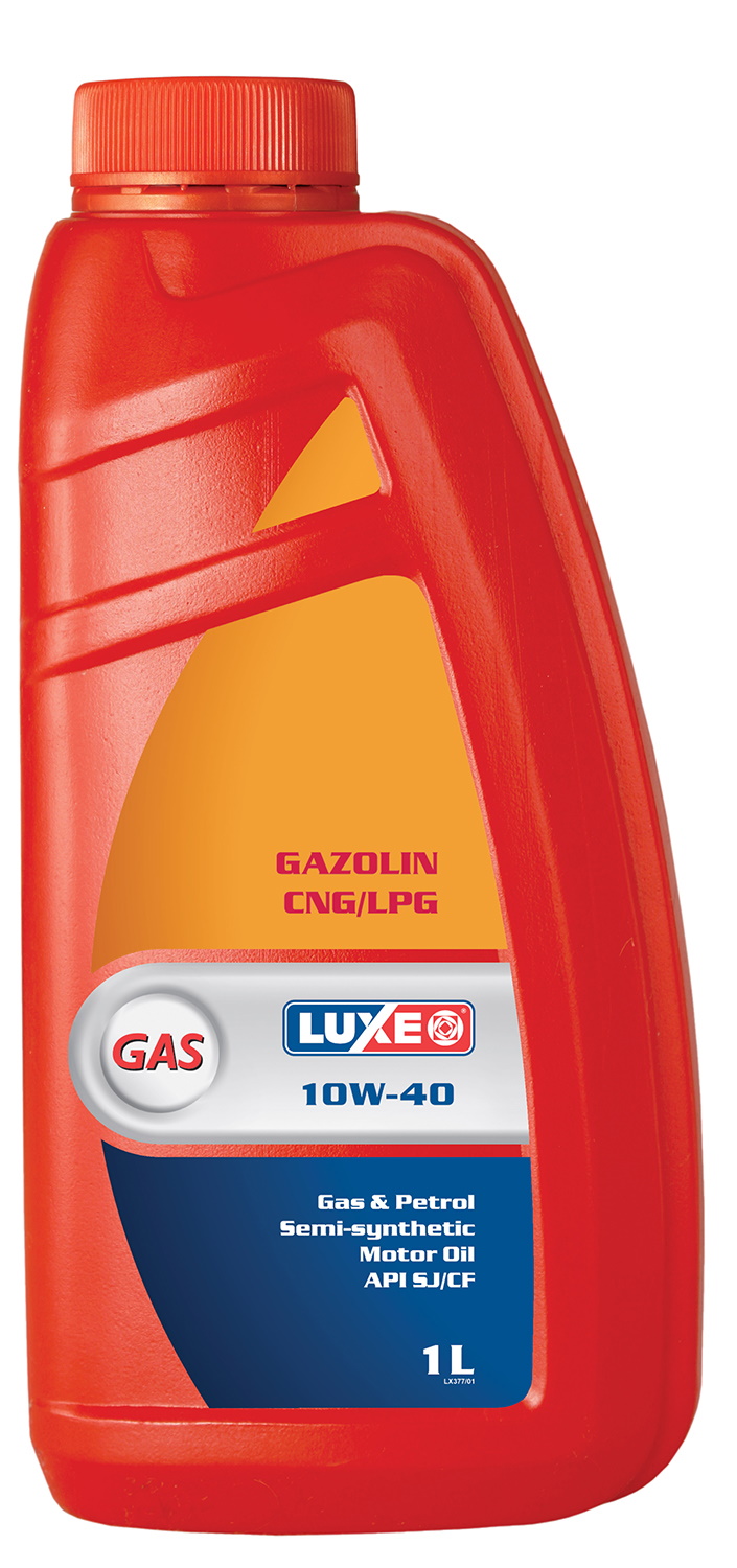 Масло моторное LUXE GAS 10W-40 Полусинтетическое 1 л