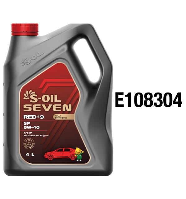 Масло моторное S-OIL RED #9 5W-40 Синтетическое 4 л
