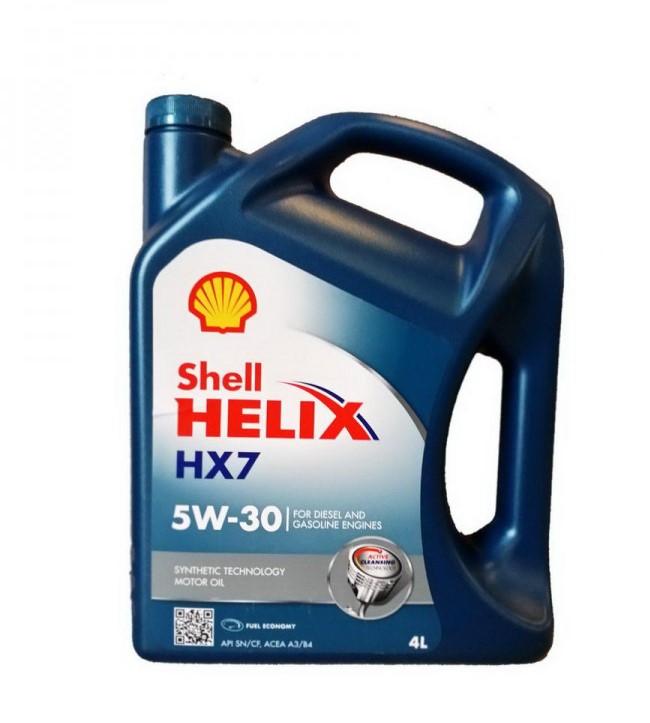 Масло моторное SHELL Helix HX7 5W-30 Полусинтетическое 4 л