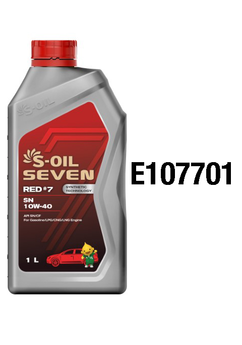 Масло моторное S-OIL RED #7 10W-40 Синтетическое 1 л