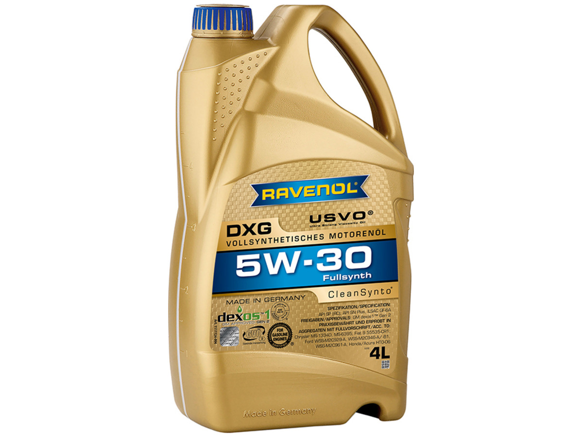 Масло моторное RAVENOL DXG 5W-30 Синтетическое 4 л