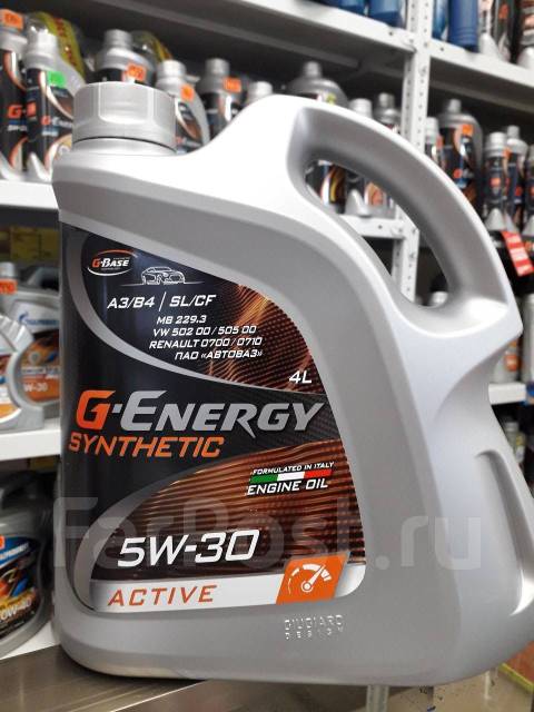 Масло моторное G-ENERGY Synthetic Active 5W-30 Синтетическое 4 л
