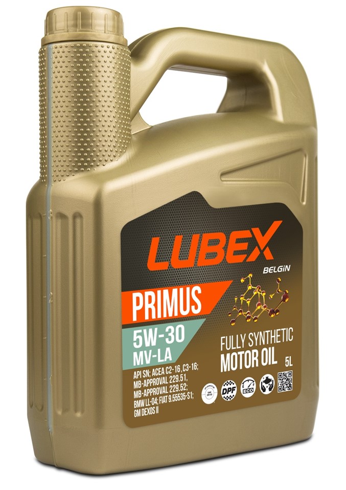 Масло моторное LUBEX Primus MV-LA 5W-30 Синтетическое 5 л