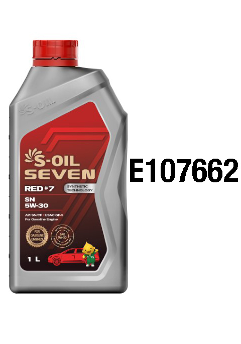 Масло моторное S-OIL RED #7 5W-30 Синтетическое 1 л