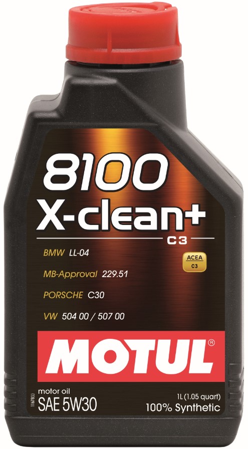Масло моторное MOTUL 8100 X-Clean 5W-30 Синтетическое 1 л