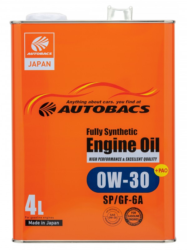 Масло моторное AUTOBACS ENGINE OIL FS 0W-30 Синтетическое 4 л