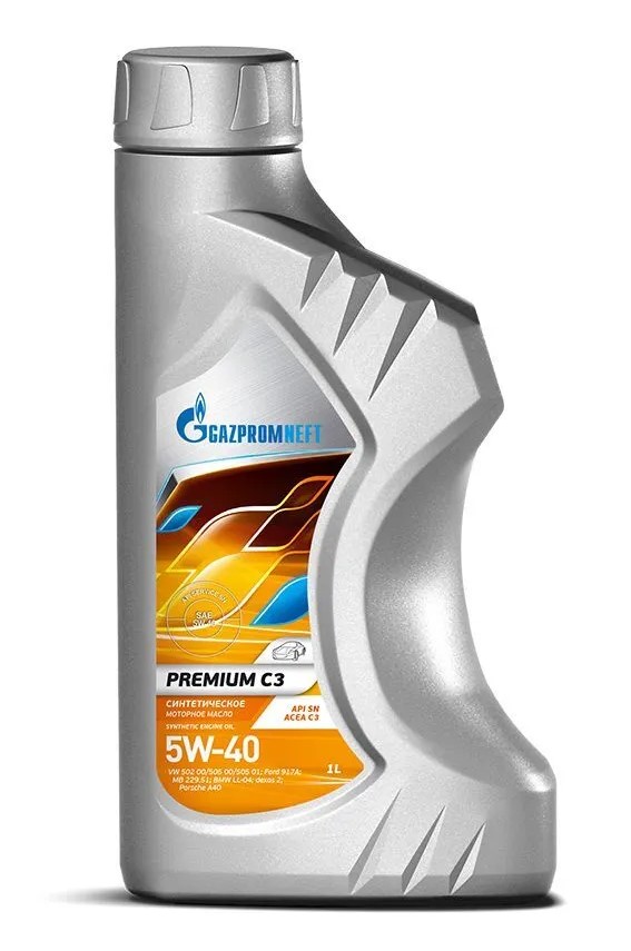 Масло моторное GAZPROMNEFT Premium С3 5W-40 Синтетическое 1 л