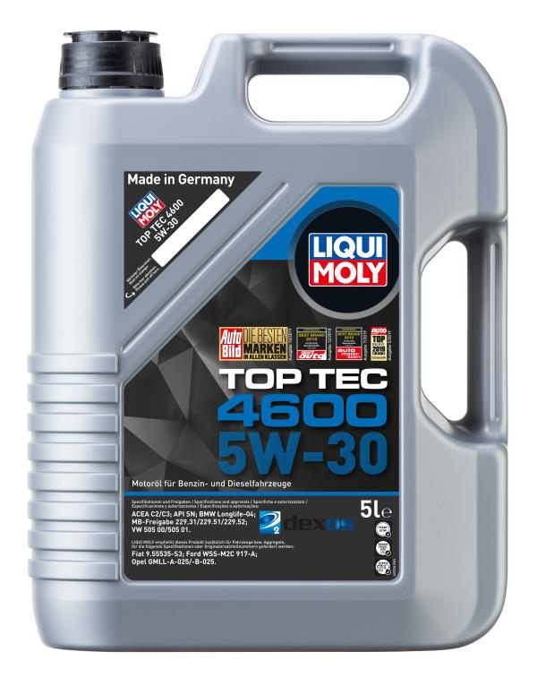 Масло моторное LIQUI MOLY Top Tec 4600 5W-30 Синтетическое 5 л