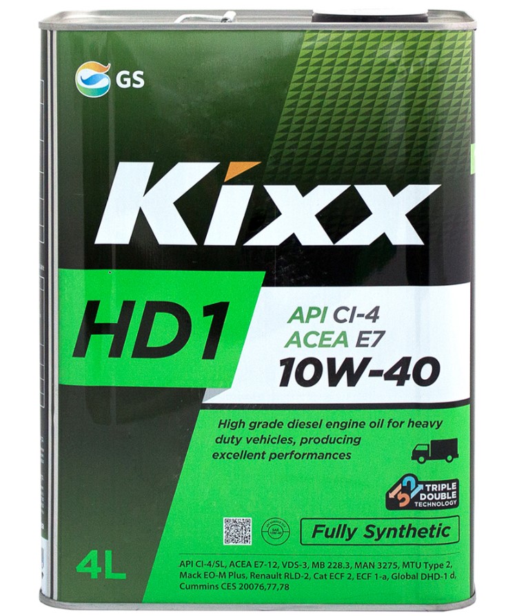 Масло моторное KIXX HD1 10W-40 Синтетическое 4 л
