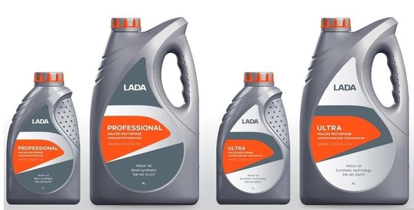 Масло моторное LADA Professional 5W-40 Полусинтетическое 1 л
