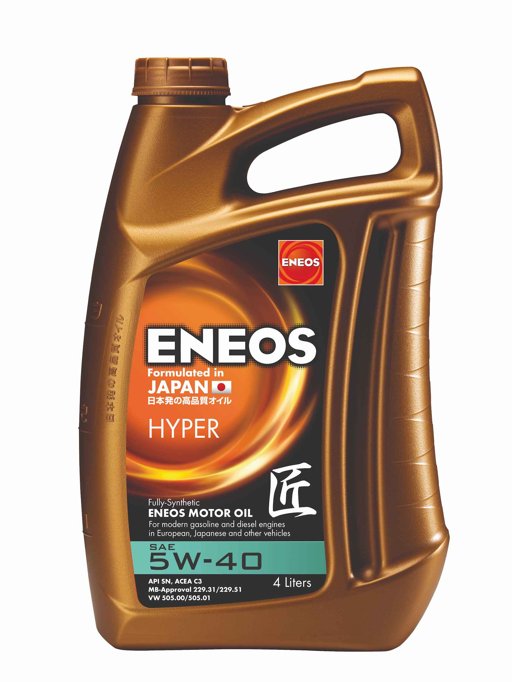 Масло моторное ENEOS Hyper 5W-40 Синтетическое 4 л