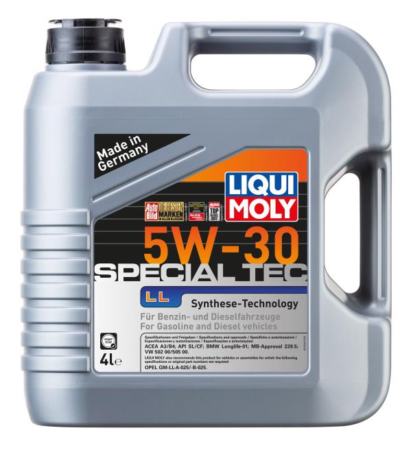 Масло моторное LIQUI MOLY Special Tec LL 5W-30 Синтетическое 4 л