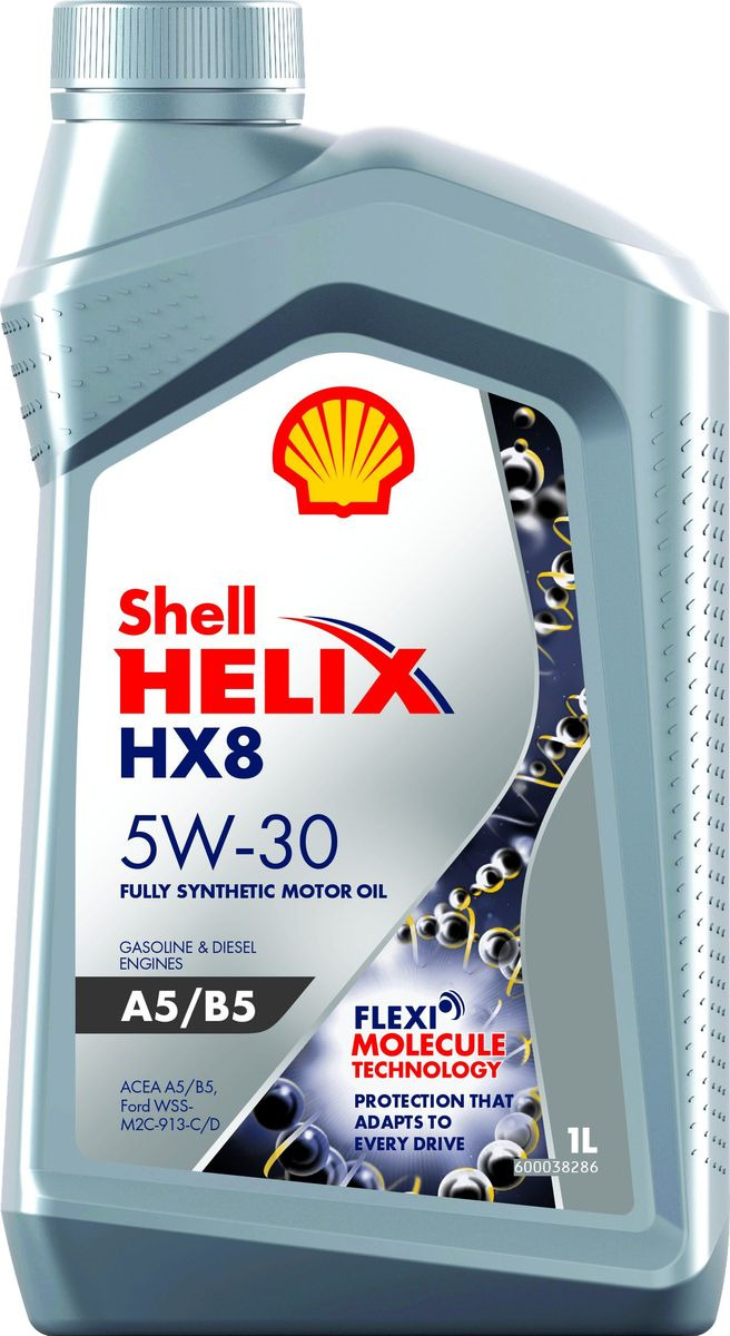 Масло моторное SHELL Helix HX8 5W-30 Синтетическое 1 л