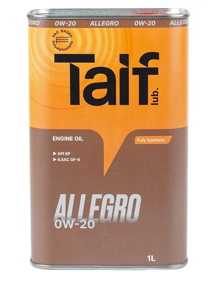 Масло моторное TAIF ALLEGRO 0W-20 Синтетическое 1 л