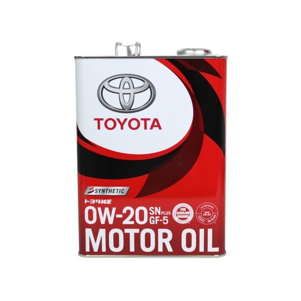 Масло моторное TOYOTA SN PlUS 0W-20 Синтетическое 4 л