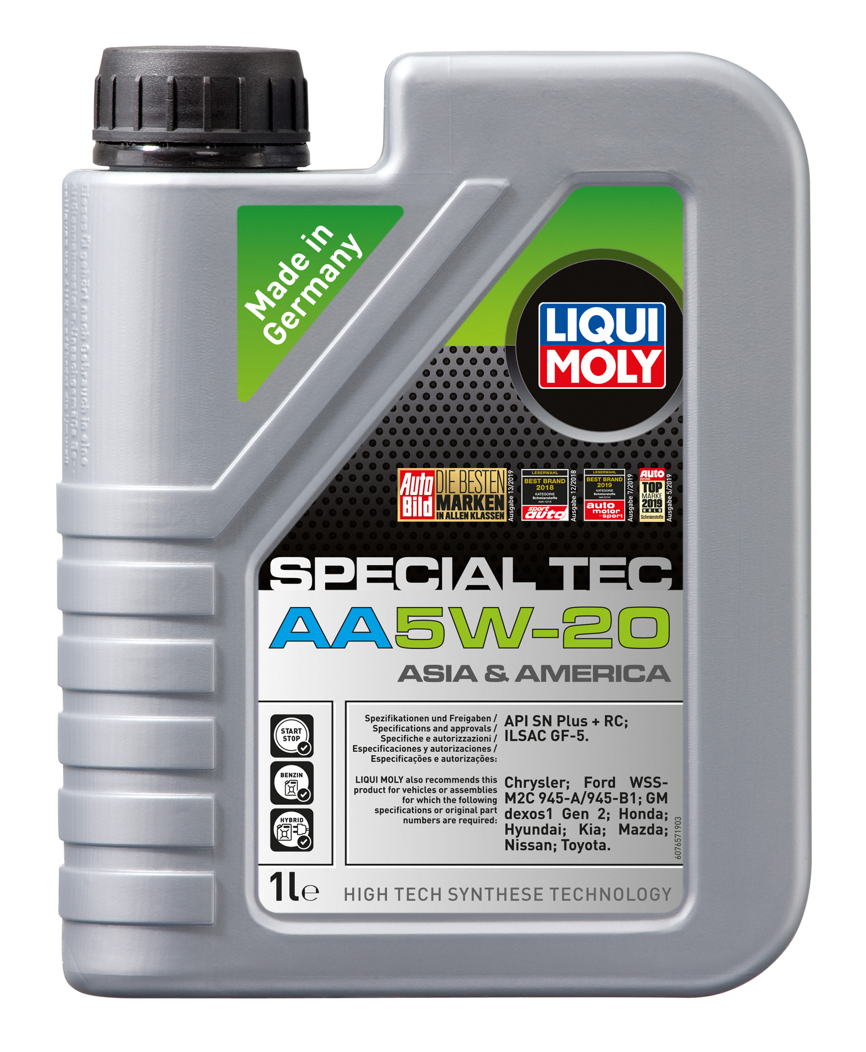 Масло моторное LIQUI MOLY Special Tec AA 5W-20 Синтетическое 1 л