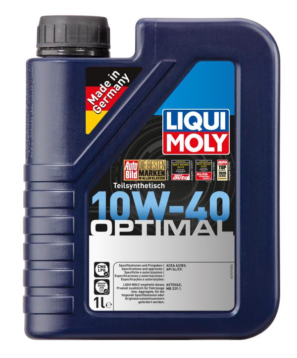 Масло моторное LIQUI MOLY Optimal 10W-40 Полусинтетическое 1 л