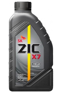 Масло моторное ZIC X7 5W-40 Синтетическое 1 л
