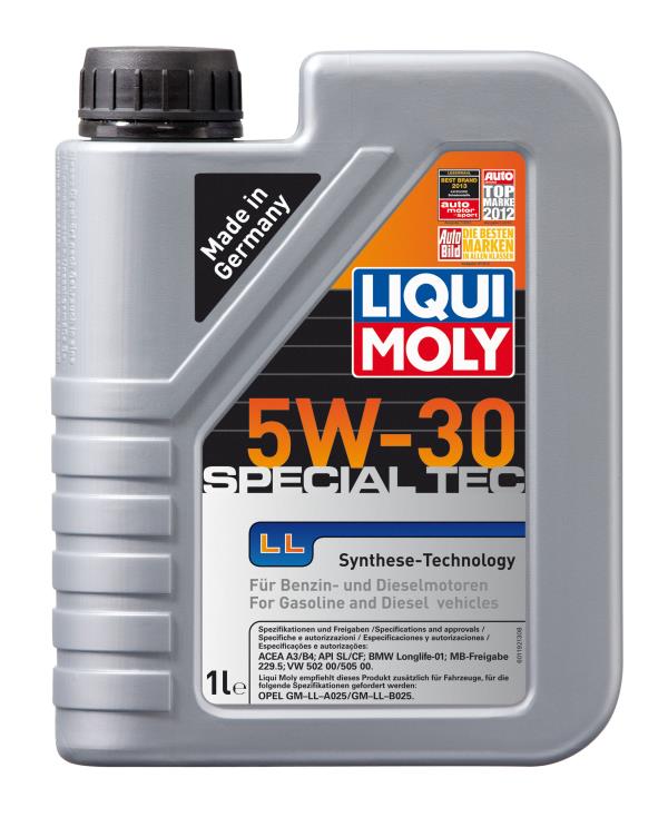 Масло моторное LIQUI MOLY Special Tec LL 5W-30 Синтетическое 1 л