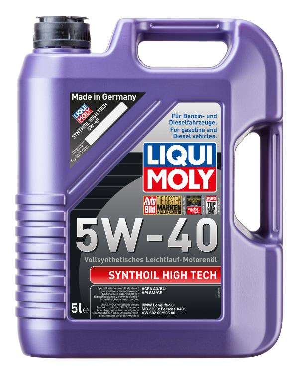 Масло моторное LIQUI MOLY Synthoil High Tech 5W-40 Синтетическое