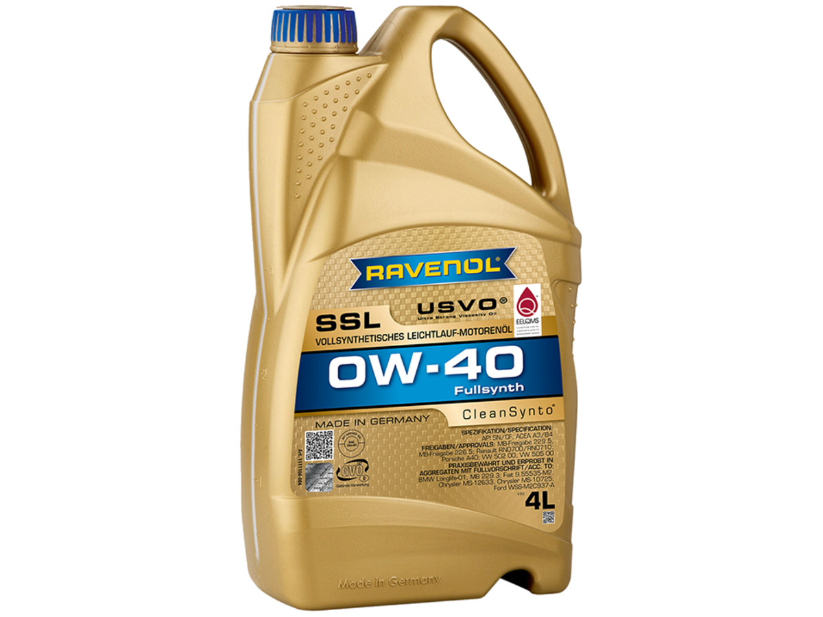 Масло моторное RAVENOL Super Synthetik Oel SSL 0W-40 Синтетическ