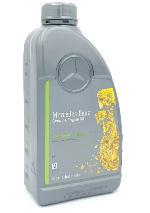 Масло моторное MERCEDES Genuine Motor Oil MB 229.51 5W-30 Синтет
