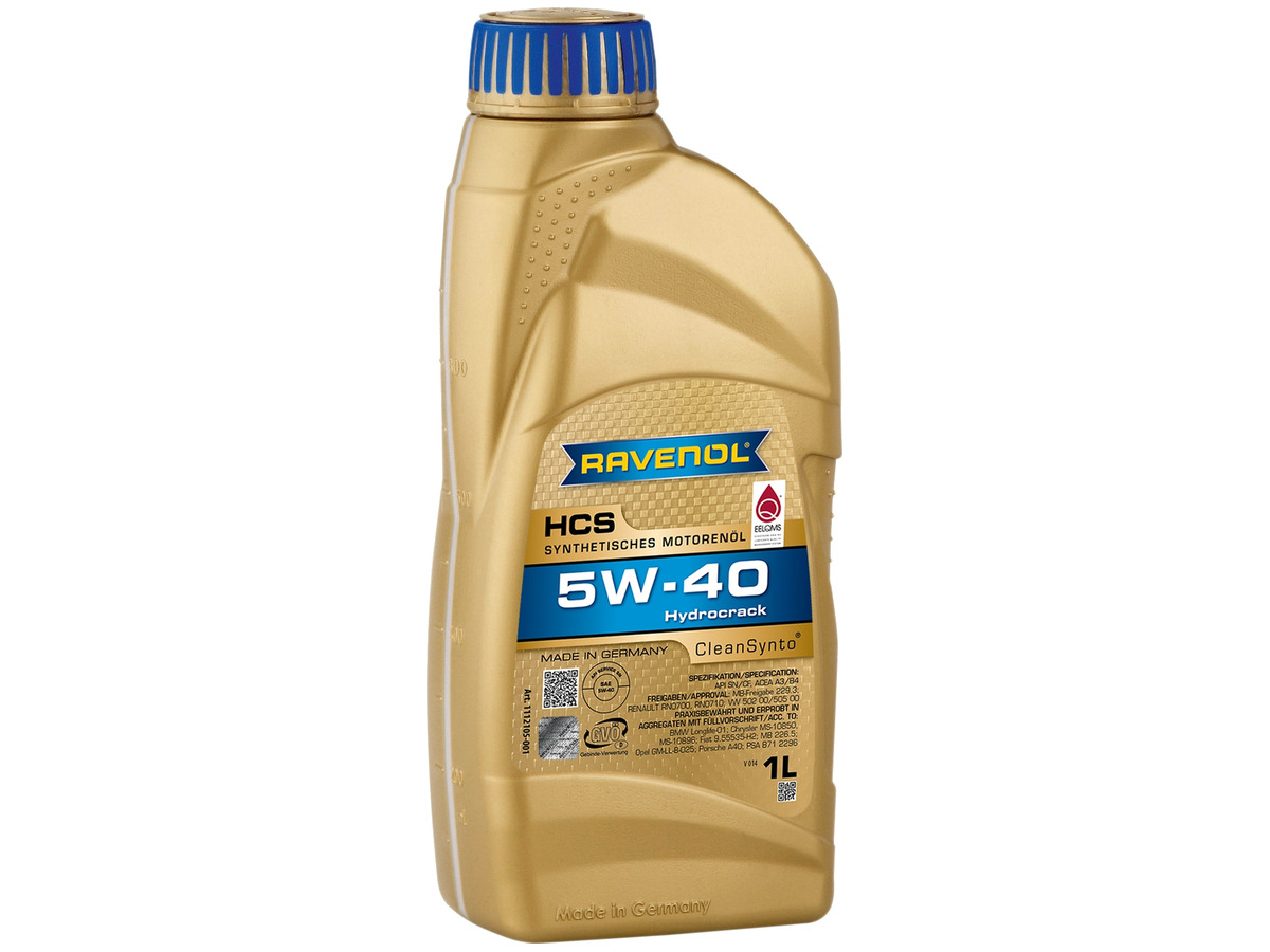 Масло моторное RAVENOL HCS 5W-40 Синтетическое 1 л
