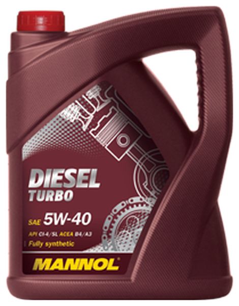 Масло моторное MANNOL 7904 Diesel Turbo 5W-40 Синтетическое 5 л