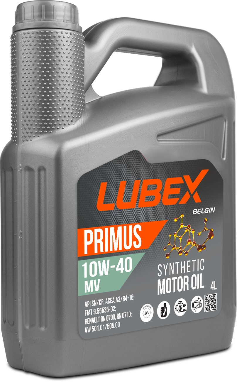 Масло моторное LUBEX Primus MV 10W-40 Синтетическое 4 л