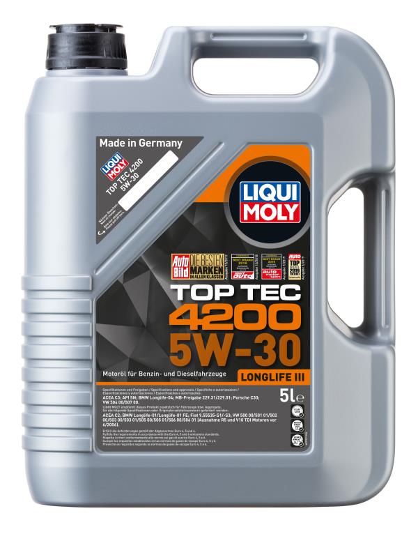 Масло моторное LIQUI MOLY Top Tec 4200 5W-30 Синтетическое 5 л
