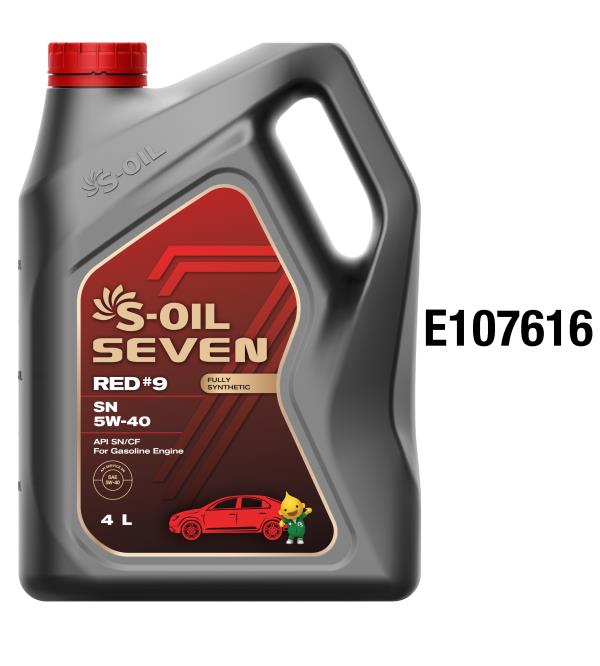 Масло моторное S-OIL RED #9 5W-40 Синтетическое 4 л