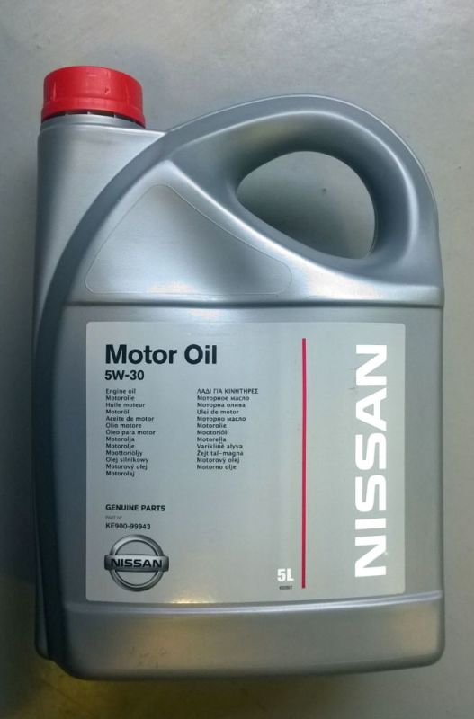 Масло моторное NISSAN Motor Oil 5W-30 Синтетическое 5 л