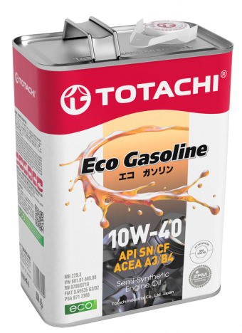 Масло моторное TOTACHI NIRO Eco Gasoline 10W-40 Полусинтетическо