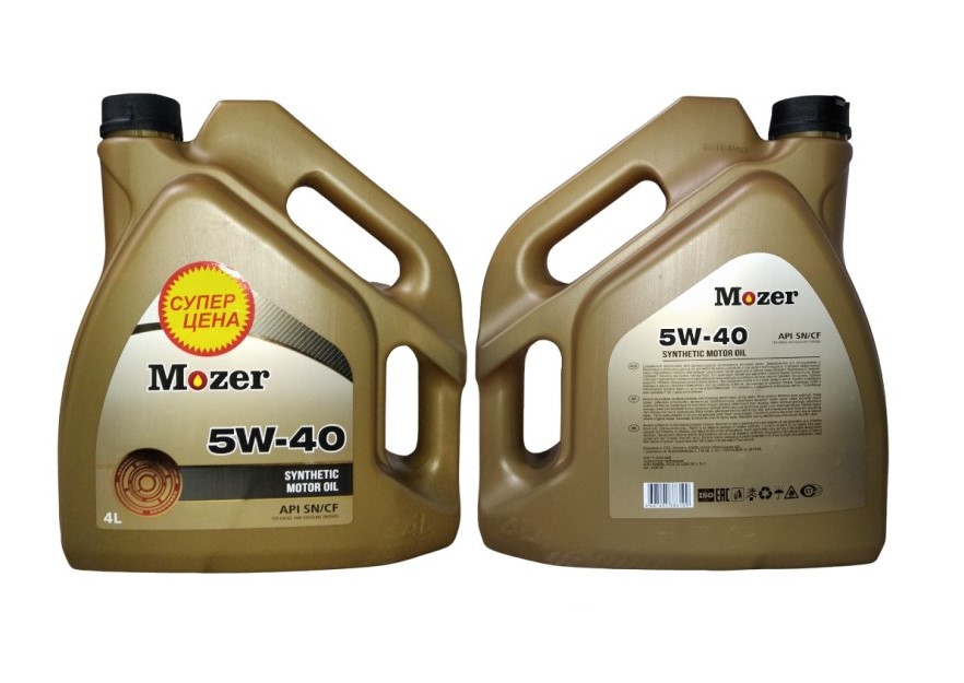 Масло моторное MOZER  5W-40 Синтетическое 4 л