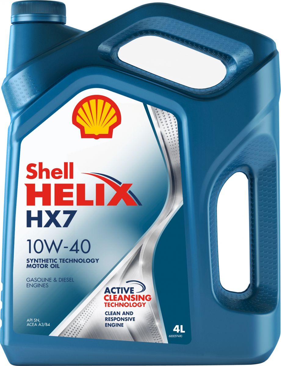 Масло моторное SHELL Helix HX7 10W-40 Полусинтетическое 4 л