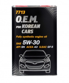 Масло моторное MANNOL 7713 O.E.M. for Korean cars 5W-30 Синтетич