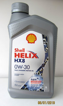Масло моторное SHELL Helix HX8 0W-30 Синтетическое 1 л