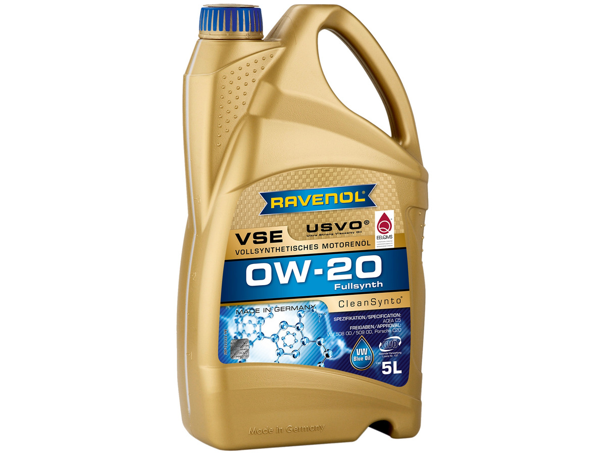 Масло моторное RAVENOL VSE 0W-20 Синтетическое 5 л