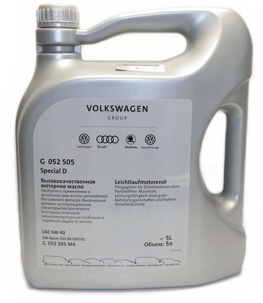 Масло моторное VAG Special D 5W-40 Синтетическое 5 л