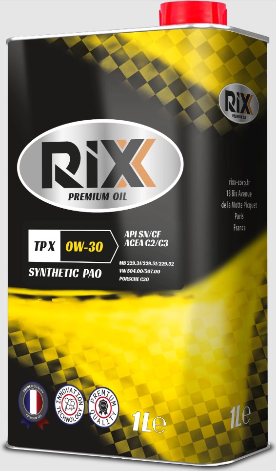 Масло моторное RIXX TP X 0W-30 Синтетическое 1 л