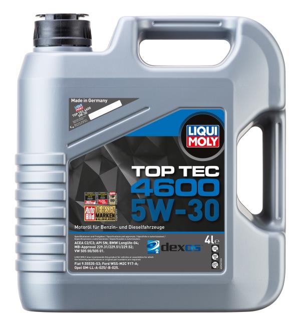 Масло моторное LIQUI MOLY Top Tec 4600 5W-30 Синтетическое 4 л