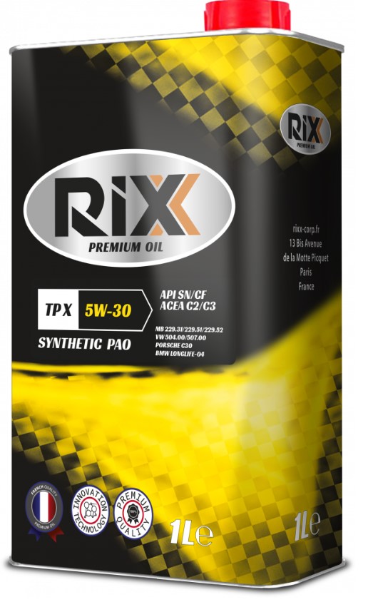 Масло моторное RIXX TP X 5W-30 Синтетическое 1 л