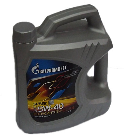 Масло моторное GAZPROMNEFT Super 5W-40 Полусинтетическое 4 л