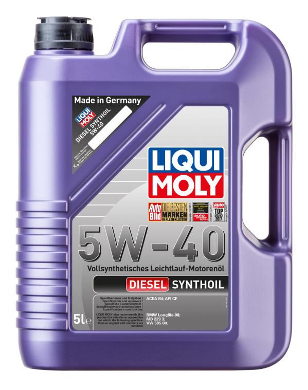 Масло моторное LIQUI MOLY Diesel Synthoil 5W-40 Синтетическое 5 