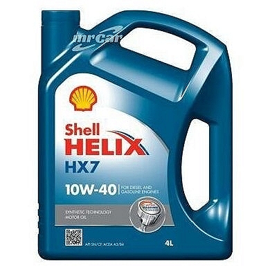 Масло моторное SHELL Helix HX7 10W-40 Полусинтетическое 4 л