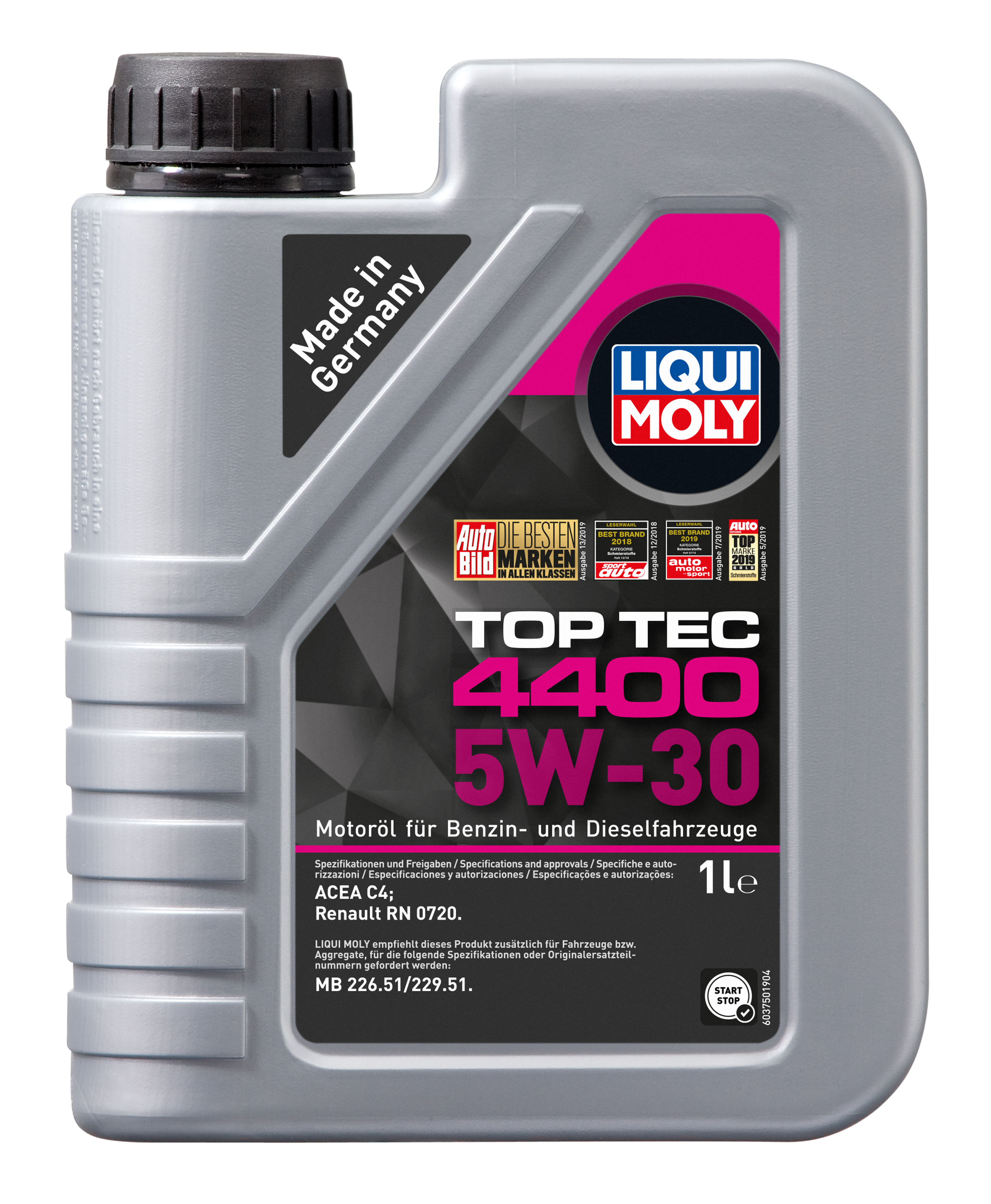 Масло моторное LIQUI MOLY Top Tec 4400 5W-30 Синтетическое 1 л