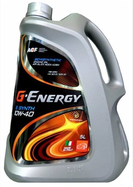 Масло моторное G-ENERGY S Synt 10W-40 Полусинтетическое 5 л