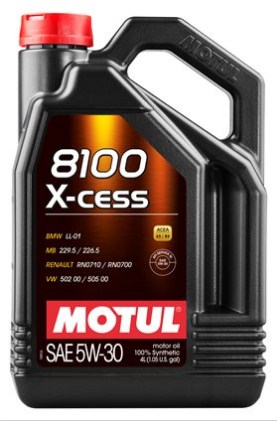 Масло моторное MOTUL 8100 X-cess 5W-30 Синтетическое 4 л