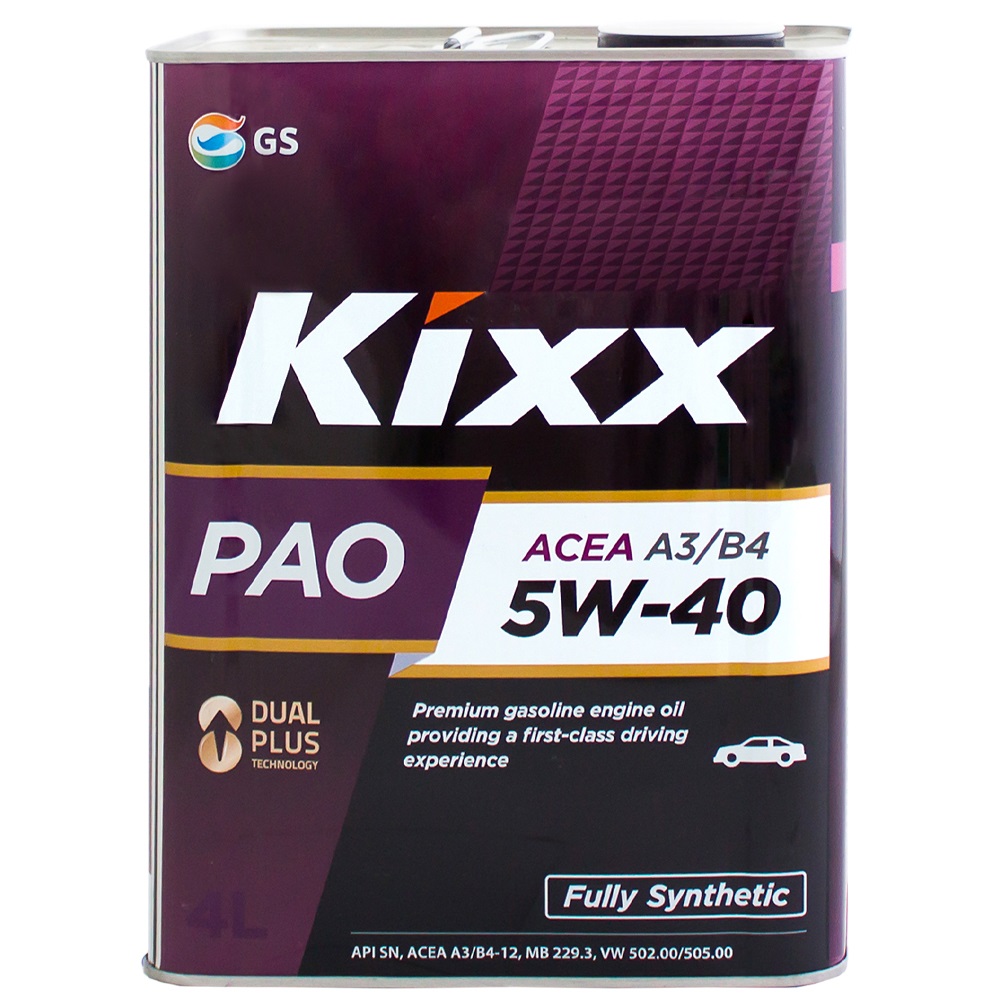 Масло моторное KIXX PAO 5W-40 Синтетическое 4 л